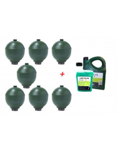7 Spheres Neuves Pour Citroen XM Hydractive IFHS + 5L LHM
