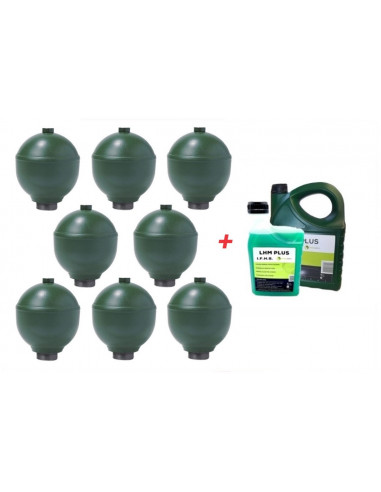 8 Spheres Neuves Pour Citroen Xantia Hydractive IFHS + 5L LHM