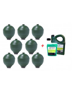 8 Spheres Neuves Pour Citroen XM Hydractive IFHS + 5L LHM