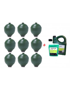 9 Spheres Neuves Pour Citroen XM Hydractive IFHS + 5L LHM