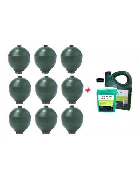 9 Spheres Neuves Pour Citroen XM Hydractive IFHS + 5L LHM